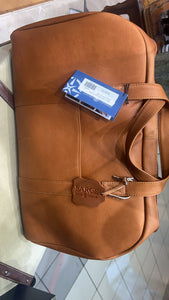 Weekend leather duffle bag