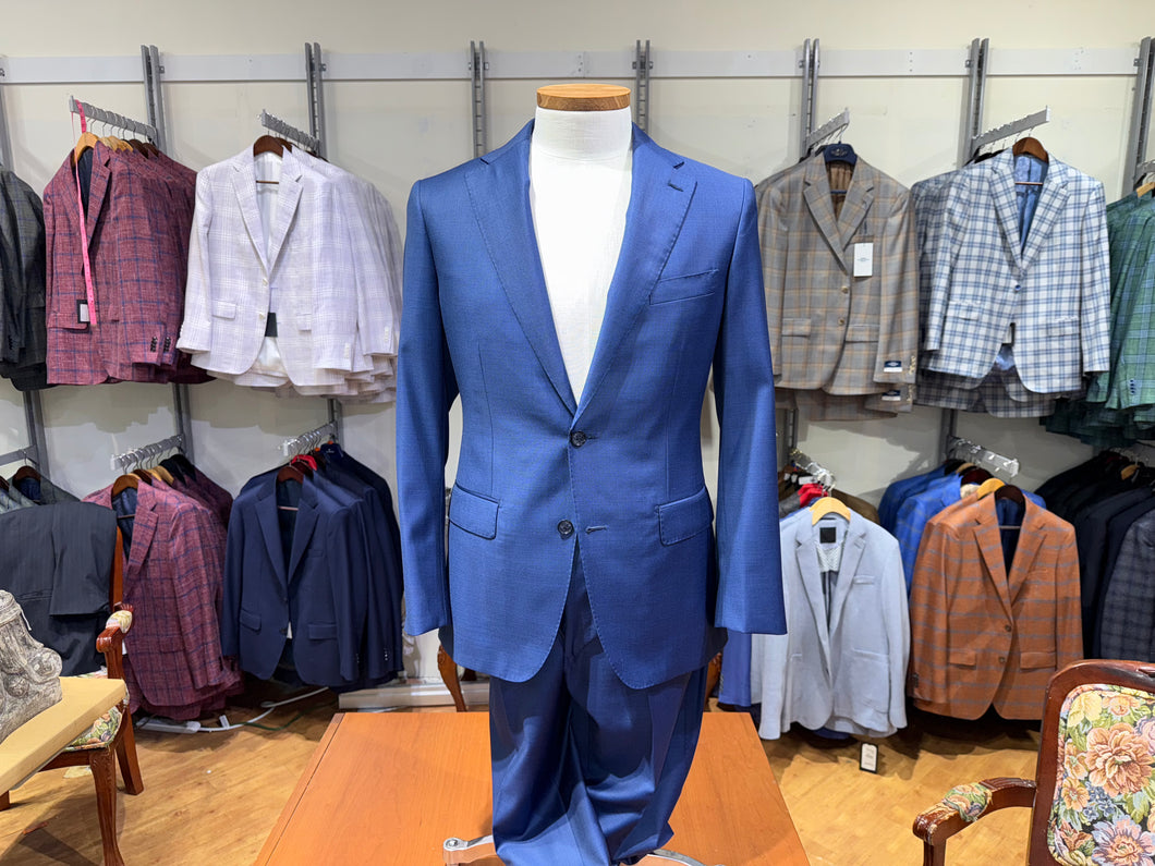 Jad Brothers Suit - Cobalt Windowpane