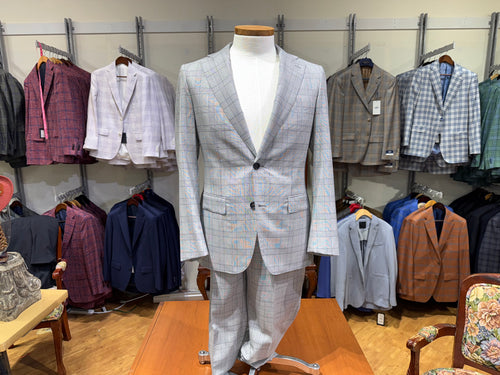 Jad Brothers Suit - Grey Plaid