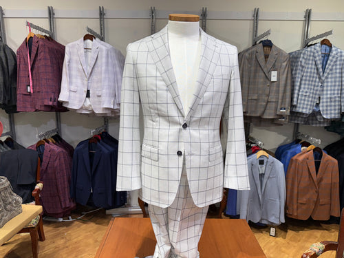 Jad Brothers Suit - Grey Windowpane